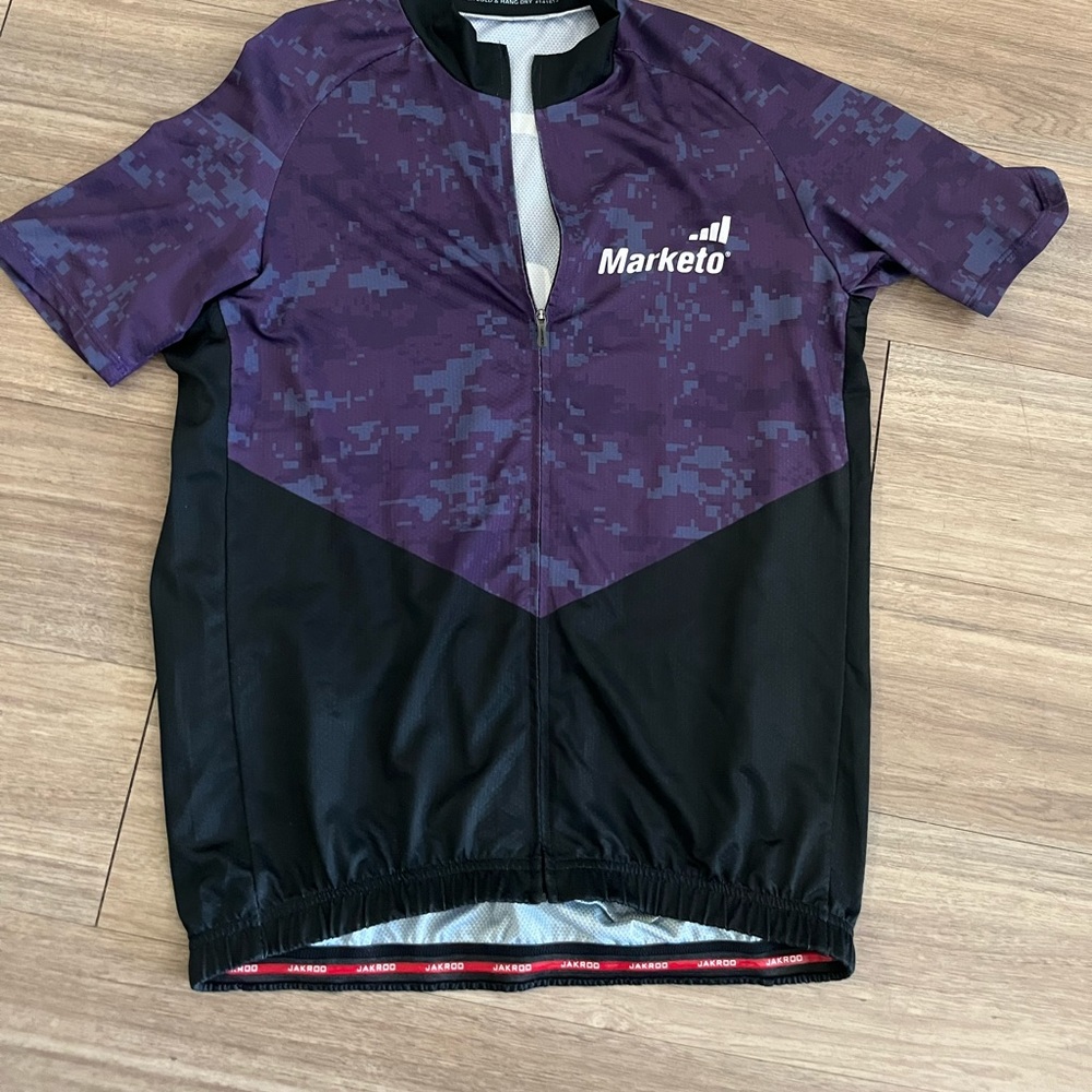 Purple marketo biking shirt